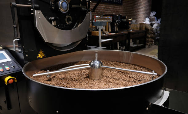 مراحل تصنيع القهوة مرحلة تحميص القهوة