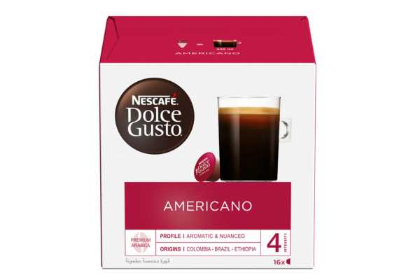 أنواع قهوة اسبريسو كبسولات، أمريكانو