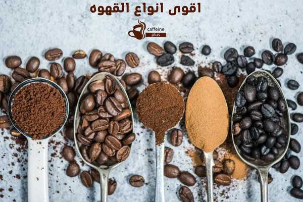 أنواع القهوة المستخدمة